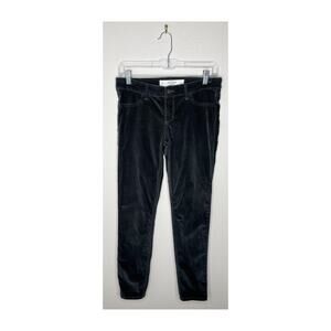 ABERCROMBIE & FITCH Dark Gray Velvet Low Rise Skinny Jeans Size 4/27